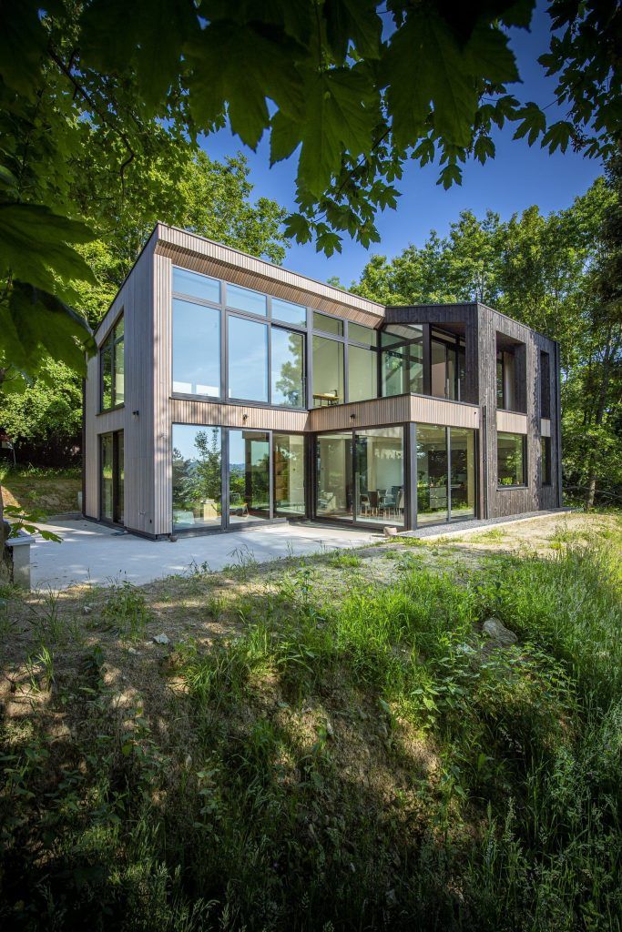 maison ossature bois d'un constructeur de maison en bois en Belgique