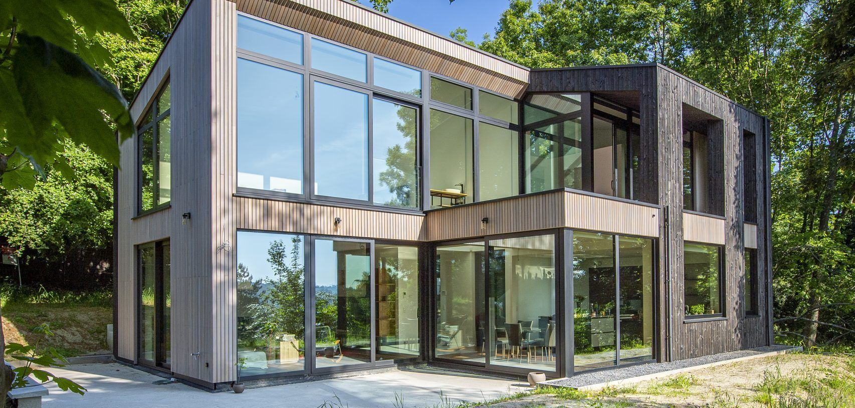 maison ossature bois d'un constructeur de maison en bois en Belgique